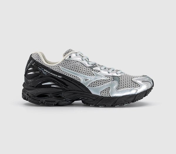 Mizuno Wave Rider 10 Trainers Harbor Mist Silver Black