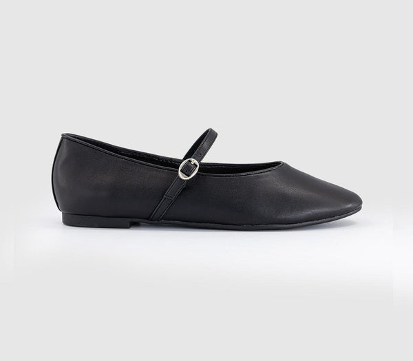 Womens OFFICE Fifi Single Strap Mary Jane Ballet Pumps Black