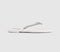 Womens Steve Madden Kustom Flip Flops White