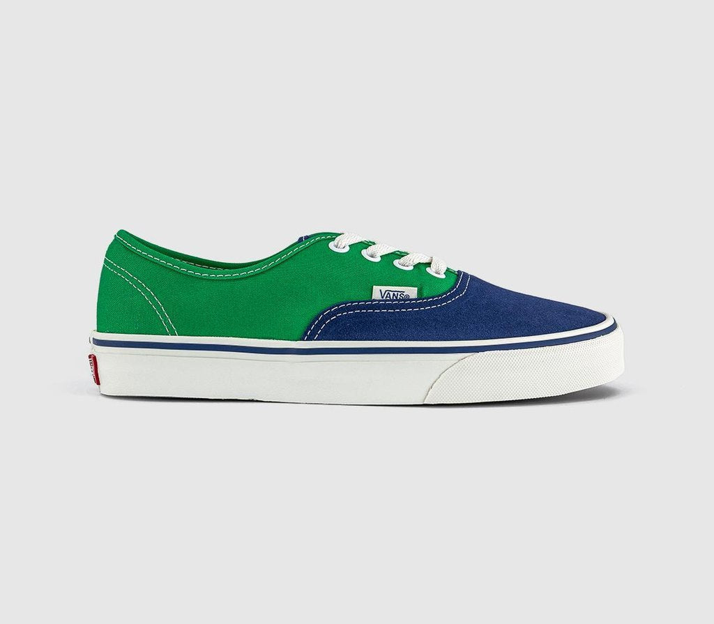 Vans Authentic Trainers Green Blue White
