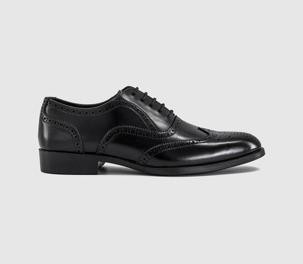 Mens OFFICE Mission Oxford Brogue Shoes Black