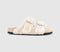 Womens 1774 BIRKENSTOCK Arizona Shearling Sandals Cream