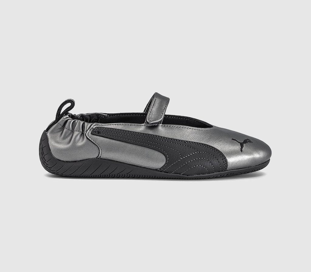PUMA Speedcat Ballet Fleur Trainers Aged Silver Flat Dark Grey