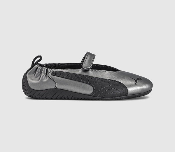 PUMA Speedcat Ballet Fleur Trainers Aged Silver Flat Dark Grey