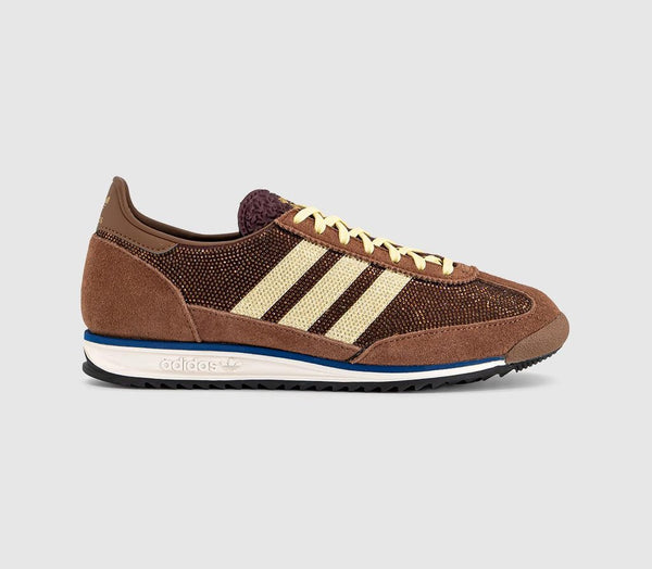 adidas SL 72 Trainers Preloved Brown Almost Yellow Maroon