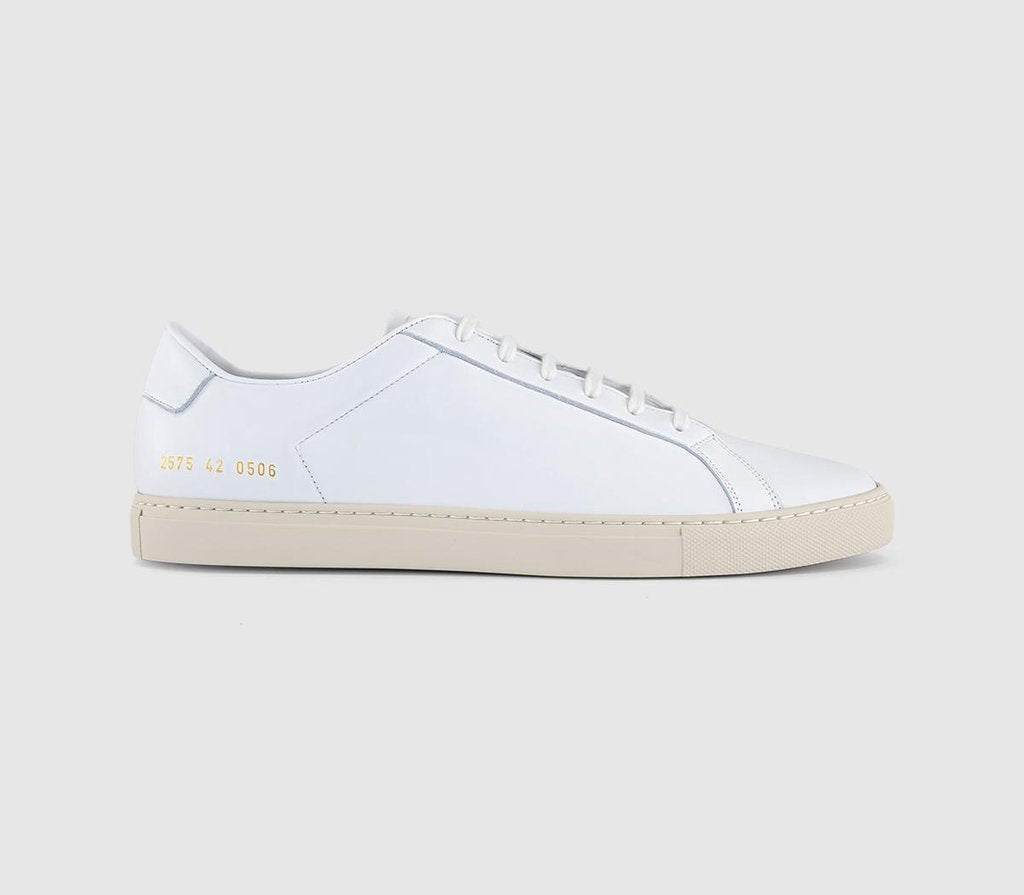 Common Projects Achilles Slim Premium Trainers White Leather
