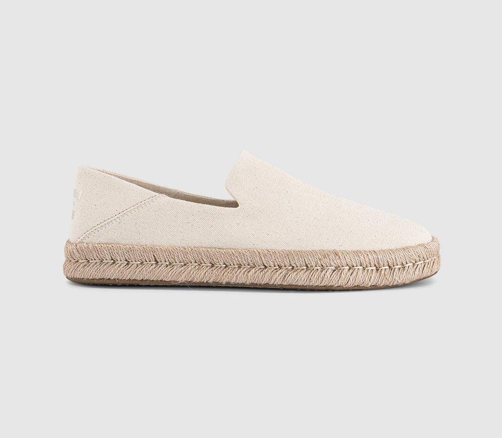 Mens TOMS Santiago Men's Shoes Natural Undyed Recycled Cotton Canvas
