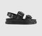 Womens Dr. Martens San Two Strap Sandals Black Orleans