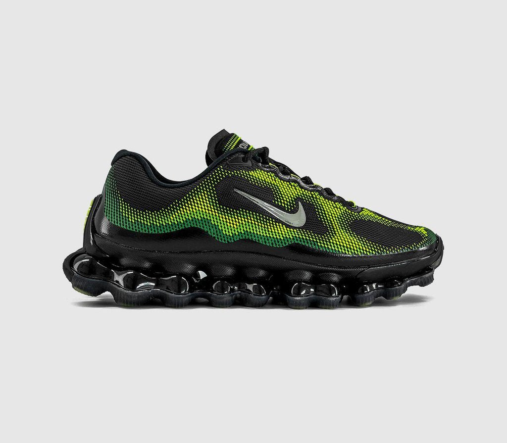 Nike Air Liquid Max Trainers Black Chrome Green Apple Volt Radiant Greenclear