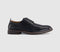 Mens OFFICE Marlborough Stitch Detail Plain Toe Derby Shoes Black