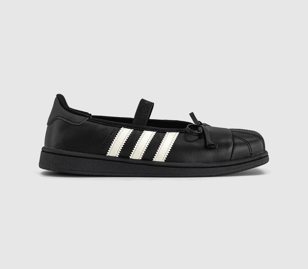 adidas JENNIE x adidas Superstar Square Ballet Trainers Black White Black