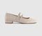 Womens OFFICE Sl Frances  Two Strap Mary Jane Off White Patent