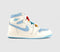 Jordan Air Jordan 1 High Trainers Pale Ivory Psychic Blue Coconut Milk