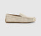 Womens Vagabond Shoemakers Mika Driver Loafers Cream Embossed