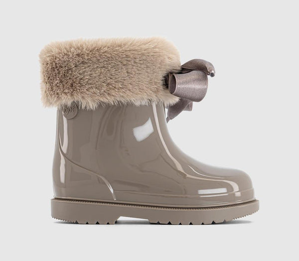 Kids Igor Bimbi Soft Toddler Welly Boots Taupe