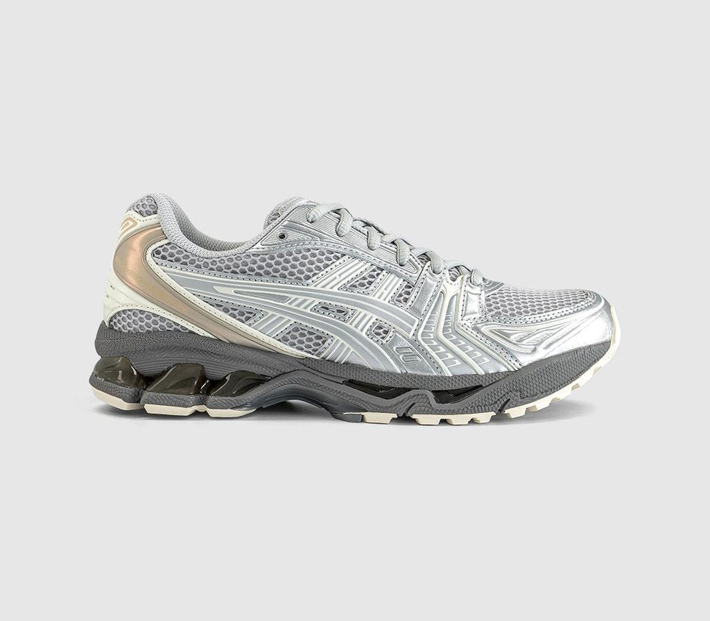 ASICS Gelkayano 14 Trainers Concrete Pure Silver