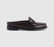 Womens G.H Bass & Co Weejun Penny Sliders Chocolate Leather