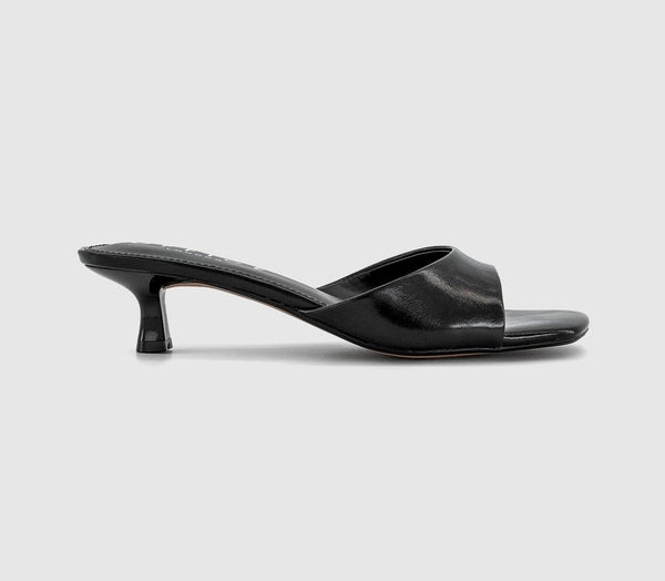 Womens OFFICE Minnie Kitten Heeled Mules Black