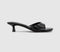 Womens OFFICE Minnie Kitten Heeled Mules Black