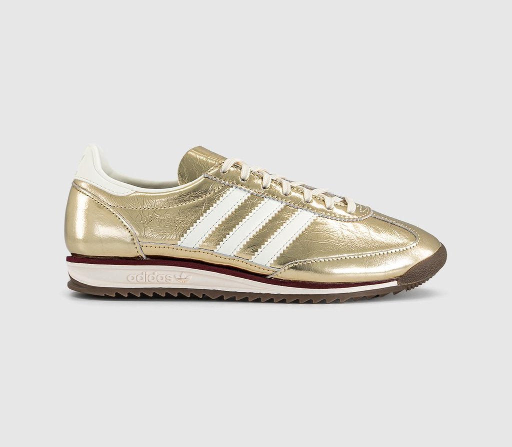 adidas SL72 Trainers Gold Metallic Off White Shadow Red