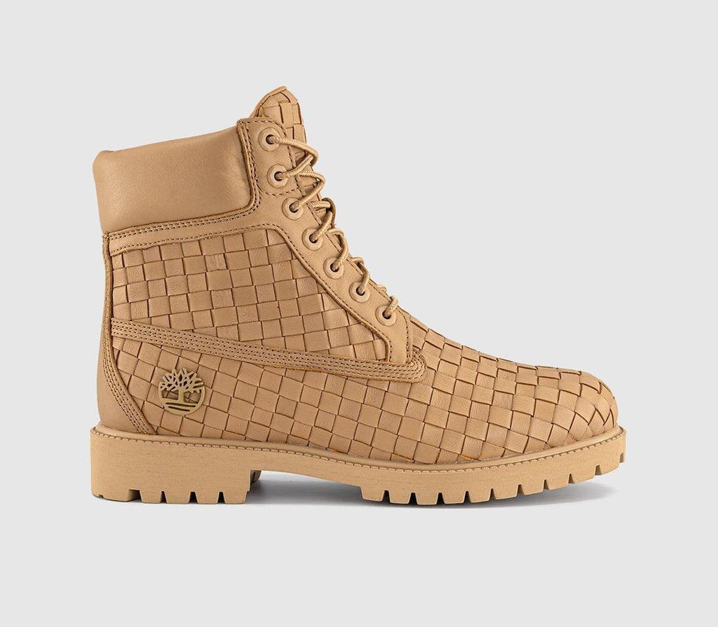 Mens Timberland 6 In Buck Men's Boots Medium Beige Full Grain Woven