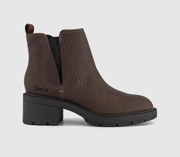 Womens Blowfish Frances Ankle Boot Chocolate
