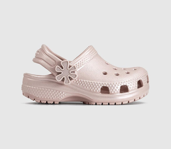 Kids Crocs Classic Pearl Shine Infant Clogs Quartz