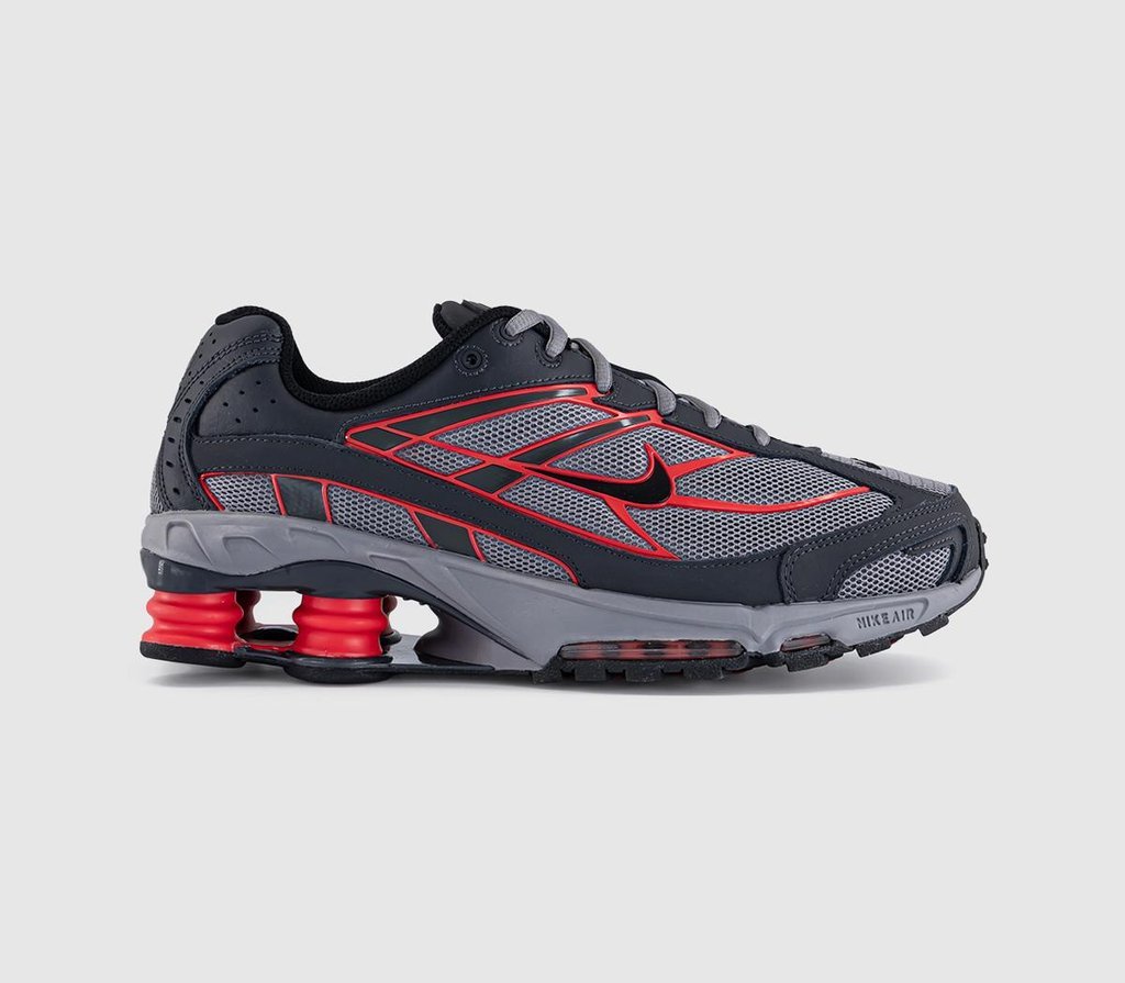 Nike Shox Ride 2 Trainers Pencil Point Black Anthracite Fire Red