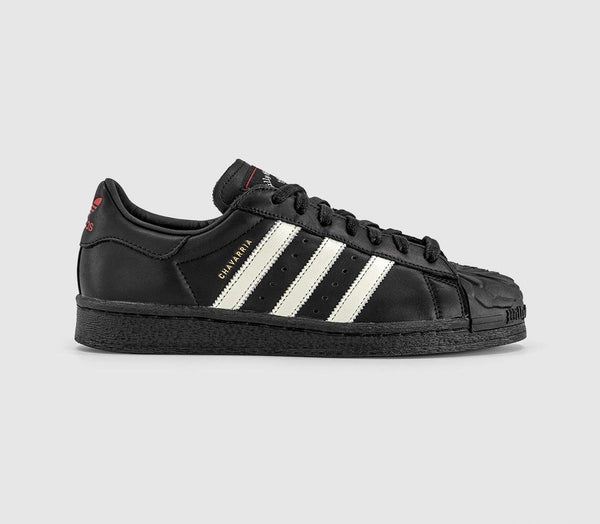 adidas x Willy Chavarria Superstar Trainers Chavarria Core Black Off White Red