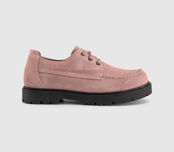 Mens BIRKENSTOCK Highwood Moc Lace Low Men's Shoes Pink Clay Suede