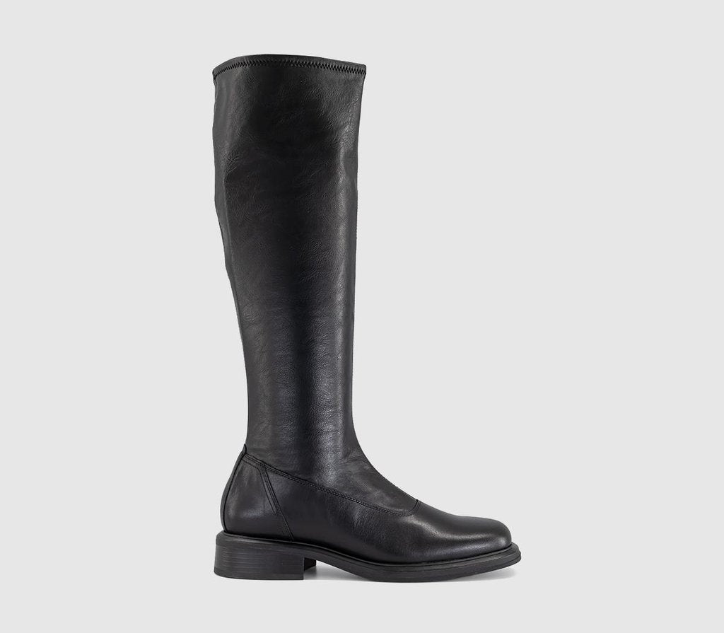 Womens Vagabond Shoemakers Ellis Knee Boots Black Leather