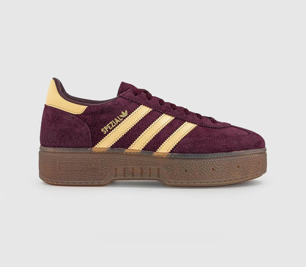 adidas Handball Spezial Trainers Bold Maroon Orange Tint Gum