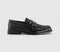 Mens OFFICE Munich Snaffle Loafers Black Leather