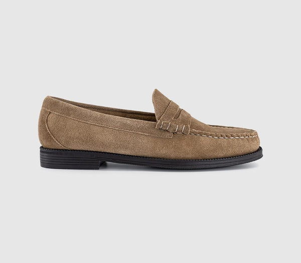 Mens G.H Bass & Co Weejun Larson Suede Men's Loafers Earth Suede