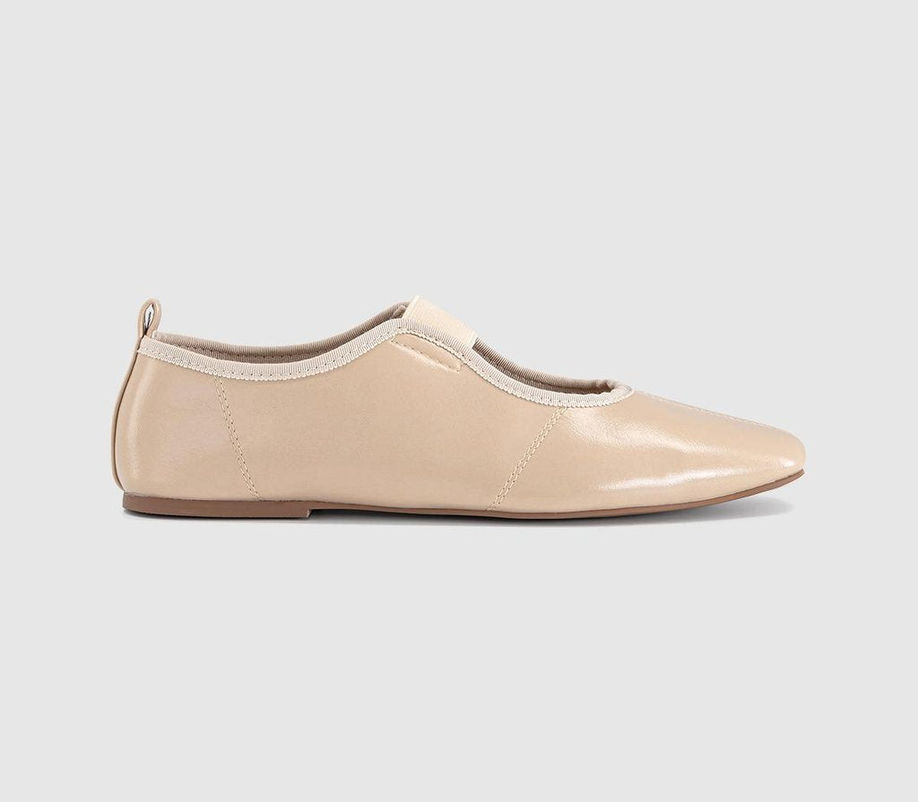 Womens OFFICE Fraser Soft Elastic Mary Jane Ballets Cream