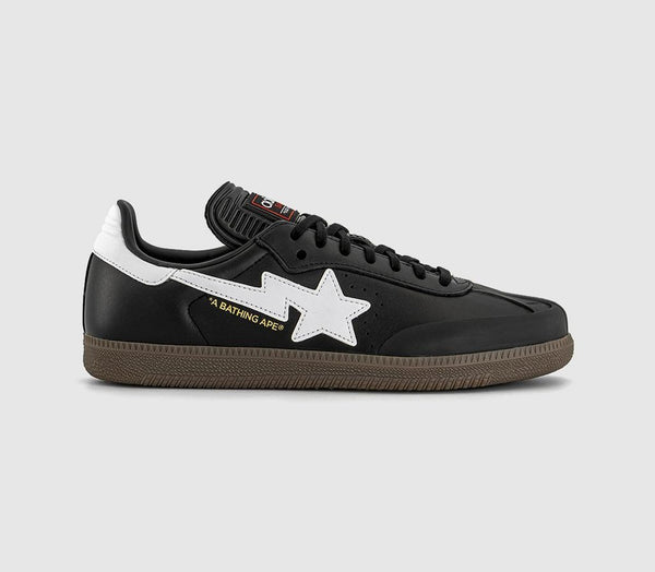 adidas Samba x BAPE Trainers Black White