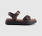 Womens OFFICE Sage Buckle Detail Platform Sandals Brown