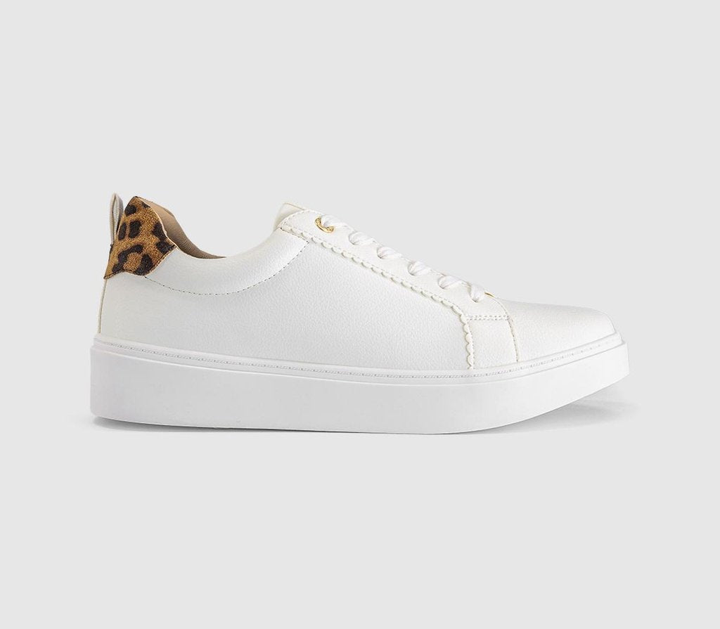OFFICE Tame Lace Up Trainers White
