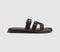 Womens OFFICE Sullie Cut Out Buckle Sandals Chocolate Brown