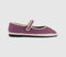 Womens Flabelus Mary Janes Linen Pink White Linen