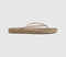 Womens Sleepers Tapered Flip Flops Sand Transparent