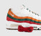 Nike Air Max 95 Trainers Sail Metallic Silver Total Orange Sport Green Gym