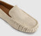 Womens Vagabond Shoemakers Mika Driver Loafers Cream Embossed