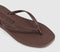 Womens Sleepers Tapered Flip Flops Brown