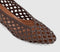 Womens OFFICE Matisse - Basket Weave Stack Heel Court Brown