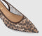 Womens OFFICE Sl Million Slingback Kitten Heel Leopard Mesh