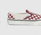 Vans Lx Classic Slip On 98 Trainers Checkerboard Poppy Ember Red
