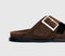 Womens ALOHAS Alba Sandals Brown Suede