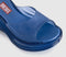 Womens Melissa X Diesel Quantum Platform Sandals Blue Transparent