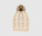 Accessories OFFICE Knitted Pom Pom Beanie Beige